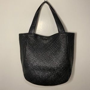 Bottega Veneta Quilted Leather Black Satchel Bag